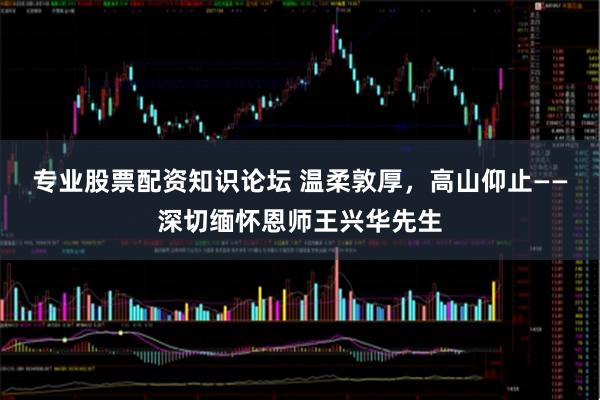 专业股票配资知识论坛 温柔敦厚，高山仰止——深切缅怀恩师王兴华先生