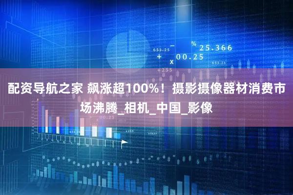 配资导航之家 飙涨超100%！摄影摄像器材消费市场沸腾_相机_中国_影像